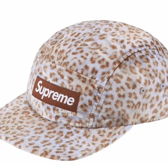 Velvet Velvet Leopard Cap Leopard Camp Camping 24SS White Cap 0319